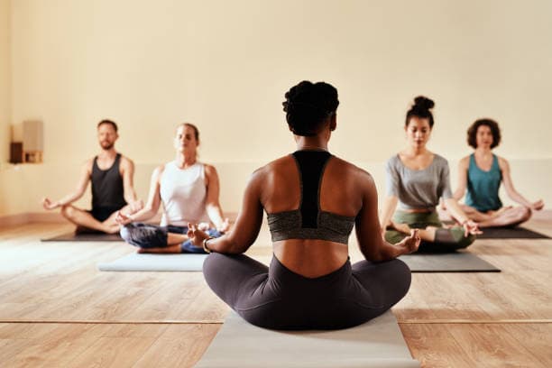 group yoga class